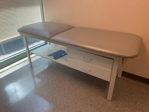 EXAM TABLE WITH 2 DRAWERS