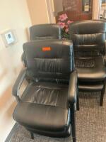 LOT OF 6 CUSHIONED SIDE CHAIRS