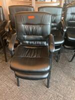 LOT OF 6 CUSHIONED SIDE CHAIRS