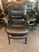 LOT OF 6 CUSHIONED SIDE CHAIRS