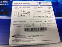 MICRO-TECH (NANJING) CO., LTD. POM INNER TUBER?NEEDLE LENGTH 5MM?WITH METAL CAP 22G*5*2.3*230?SHROAT STUCTURE EXP DATE: 02/21/2022 LOT #: M190222321 REF #: IN12-225232302 QUANTITY: 1 PACKAGE TYPE: EACH QTY IN PACKAGE: 1