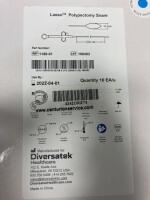 DIVERSATEK HEALTHCARE, INC. LASSO POLYPECTOMY SNARE EXP DATE: 04/01/2022 LOT #: 190402 REF #: 1180-01 QUANTITY: 1 PACKAGE TYPE: EACH QTY IN PACKAGE: 1