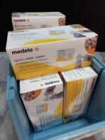 LOT OF MEDELA QUICK CLEAN WIPES FOR BREASTPUMPS & ACCESSORIES