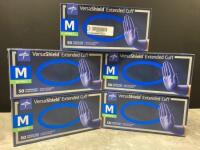 MEDLINE MEDIUM EXAM GLOVES VS711M QUANTITY: 5 PACKAGE TYPE: BOX QTY IN PACKAGE: 50