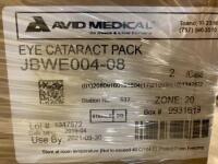 AVID MEDICAL, INC. EXP DATE: 09/30/2021 LOT #: 1347572 REF #: JBWE004-08_0003 QUANTITY: 5 PACKAGE TYPE: BOX QTY IN PACKAGE: 2