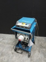 VALLEYLAB FORCE FX-C ESU WITH FOOTSWITCHES, CART, AND SMOKE EVACUATOR