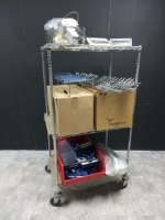 LOT OF OFFICE PHONES, TRAYS, INCUBATORS, ETC.