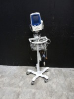 WELCH ALLYN SPOT VITAL SIGNS LXI VITAL SIGN MONITOR ON ROLLING STAND