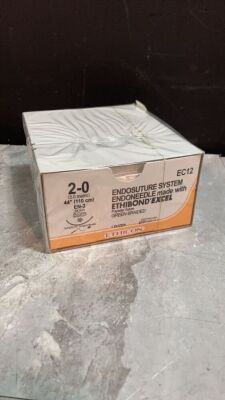 ETHICON, LLC GREEN BRAIDED POLYESTER, NONABSORBABLE SURGICAL SUTURE EXP DATE: 10/31/2024 LOT #: PMU465 REF #: 1 QUANTITY: 1 PACKAGE TYPE: EACH QTY IN PACKAGE: 1