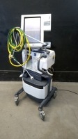 NELLCOR PURITAN BENNETT 840 VENTILATOR WITH COMPRESSOR ON ROLLING STAND (BILEVEL, TC, VV+)(SN 3510040454)