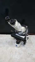 ZEISS AXIOSTAR PLUS LAB MICROSCOPE WITH 2 EYEPIECES (E-PI 10X/20)