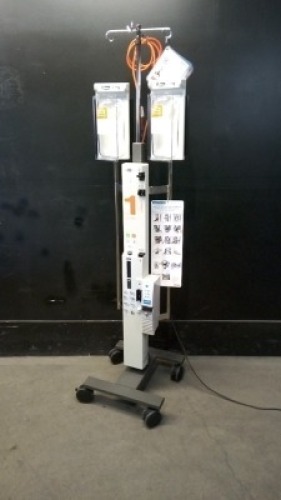 LEVEL 1 H-1200 FLUID WARMER ON ROLLING STAND