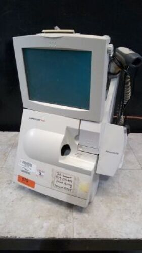 SIEMENS RAPIDPOINT 405 BLOOD GAS ANALYZER