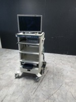 STORZ ENDO CART WITH MONITOR, 26430520 ENDOFLATOR WITH PRINTERS