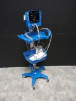 GE CARESCAPE V100 VITAL SIGN MONITOR ON ROLLING STAND