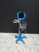 GE CARESCAPE V100 VITAL SIGN MONITOR ON ROLLING STAND