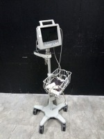 PHILIPS TELEMON PATIENT MONITOR ON ROLLING STAND