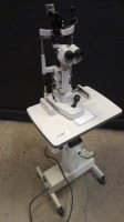 TOPCON SL-D2 SLIT LAMP ON POWER TABLE