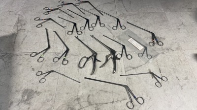 LOT OF VARIOUS SPINAL RONGEURS