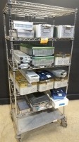 LOT OF EMPTY INSTRUMENT CASES & TRAYS (NO CART)