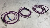 LOT OF ACCLARENT FIBER OPTIC LIGHT CABLES & ADAPTORS