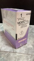 ETHICON, LLC ANTIBACTERIAL VIOLET BRAIDED POLYGLACTIN 910, SYNTHETIC ABSORBABLE SURGICAL SUTURE EXP DATE: 02/28/2022 LOT #: LC8171 REF #: VCP335H QUANTITY: 1 PACKAGE TYPE: EACH QTY IN PACKAGE: 1