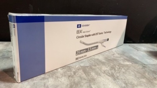 COVIDIEN LP CIRCULAR STAPLER WITH DST SERIES TECHNOLOGY EXP DATE: 08/31/2024 LOT #: P9J1234KY REF #: EEAXL2535 QUANTITY: 1 PACKAGE TYPE: EACH QTY IN PACKAGE: 1