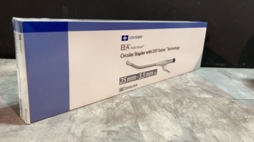 COVIDIEN LP CIRCULAR STAPLER WITH DST SERIES TECHNOLOGY EXP DATE: 08/31/2024 LOT #: P9J1234KY REF #: EEAXL2535 QUANTITY: 1 PACKAGE TYPE: EACH QTY IN PACKAGE: 1