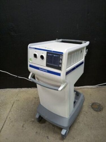 OLYMPUS USG-400 ULTRASONIC GENERATOR ON CART