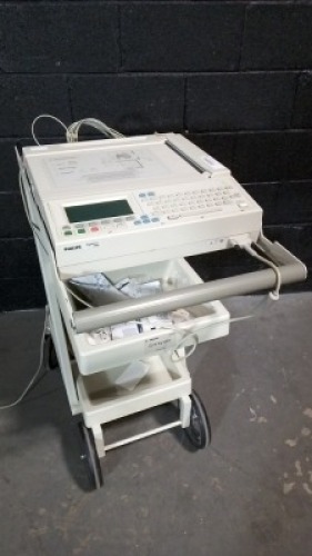 PHILIPS PAGEWRITER 300PI ECG/EKG MACHINE ON CART