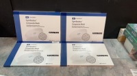 LOT OF COVIDIEN SYMBOTEX COMPOSITE MESH MONOFILAMNET POLYESTER WITH ABSORBABLE COLLAGEN FILM AND MARKING REF SYM2515E QTY 5 EXP 2022+