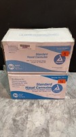 DYNAREX STANDARD NASAL CANNULAS WITH 7FT (2.1M) OXYGEN TUBING STRAIGHT TIP SINGLE USE REF:5205 QUANTITY 2 CASES