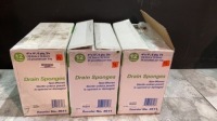 DYNAREX DRAIN SPONGES NON-WOVEN STERILE UNLESS POUCH IS POEN OR DAMAGED REF 4611 QUANTITY 3 CASES