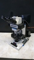 REICHERT DIASTAR LAB MICROSCOPE WITH 2 EYEPIECES (10X W.F., 191) AND 5 OBJECTIVES (10, 20, 40, 50, 100)