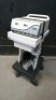 BOVIE X-30 ESU WITH MONO AND BIPOLAR FOOT SWITCHES ON ROLLING CART