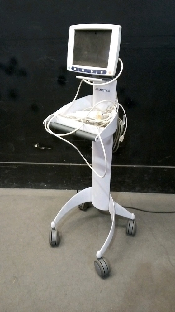Somanetics Machine SOMANETICS INVOS CEREBRAL/SOMATIC OXIMETER WITH PREAMPLIFIER ON ROLLING ...