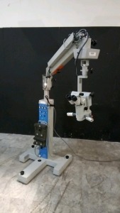 ZEISS UNIVERSAL S3B ILLUMIN-I SURGICAL MICROSCOPE WITH F-170 BINOCULAR 10X EYEPIECES, AND FOOTSWITCH