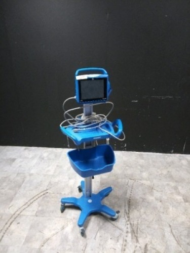 GE DINAMAP VC150 VITAL SIGN MONITOR ON ROLLING STAND