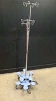 LOT OF IV POLES