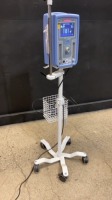 VIASYS INFANT FLOW SIPAP VENTILATOR ON ROLLING STAND