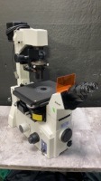 NIKON ECLIPSE TE2000-U LAB MICROSCOPE WITH 2 EYEPIECES (10X/22) AND 3 OBJECTIVES (10X/0.30, 20X/0.45, 40X/0.60)