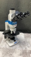 REICHERT-JUNG SERIES 150 LAB MICROSCOPE WITH EYEPIECES BOTH (10X W.F.) & 4 OBJECTIVES 4X, 10X, 40X, 100X