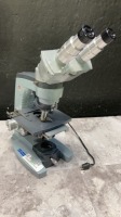 AO SPENCER LAB MICROSCOPE WITH 2 OBJECTIVES (45X, 10/.25)