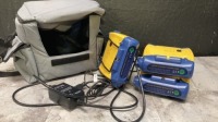 LOT OF LAERDAL MEDICAL CORP. LCSU 3 REF 88005001 COMPACT PORTABLE SUCTION UNIT