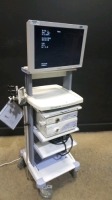 OLYMPUS EVIS EXERA CLV-160 ENDOSCOPY SYSTEM TO INCLUDE EVIS EXERA CV-160 VIDEO PROCESSOR, CLV-160 LIGHT SOURCE & SONY MONITOR