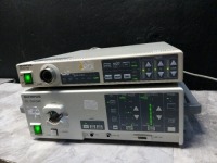 OLYMPUS ENDOSCOPY SYSTEM TO INCLUDE EVIS CV-140 VIDEO PROCESSOR & CLV-U40 LIGHT SOURCE