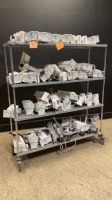 PHILIPS M8048A LOT OF MODULE RACKS (NO CART)