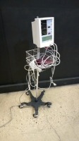 DATASCOPE ACCUTORR PLUS PATIENT MONITOR ON ROLLING STAND