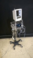 DATASCOPE ACCUTORR PLUS PATIENT MONITOR ON ROLLING STAND