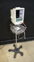DATASCOPE ACCUTORR PLUS PATIENT MONITOR ON ROLLING STAND